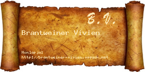 Brantweiner Vivien névjegykártya